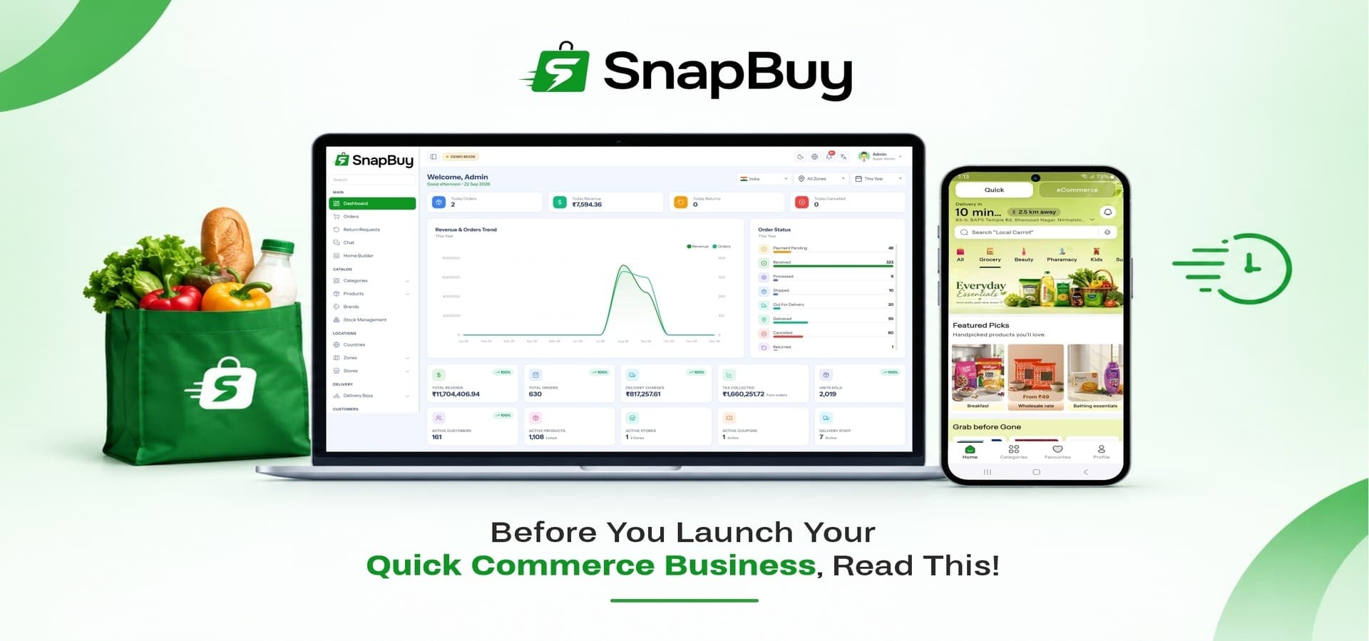 Building a Hyperlocal Quick & eCommerce Business With SnapBuy