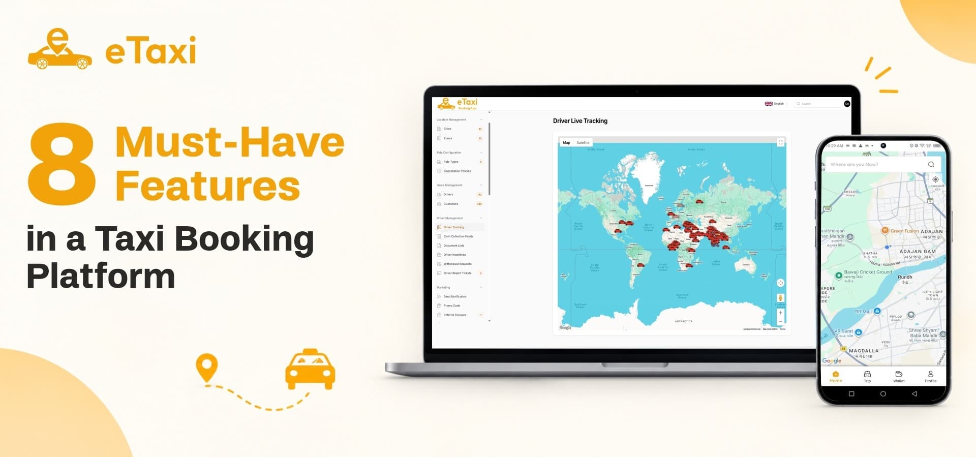 8 Must-Have Features in a Taxi Booking Platform