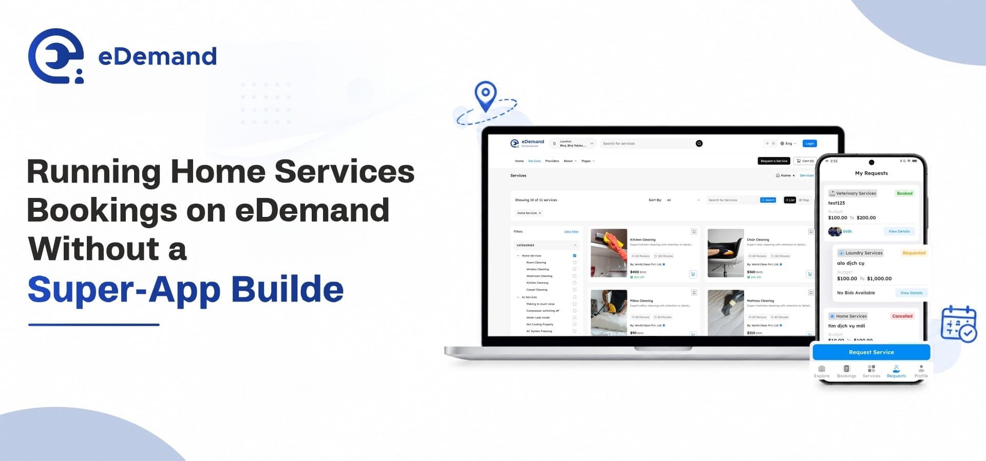 Running Home Services Bookings on eDemand Without a Super-App Build
