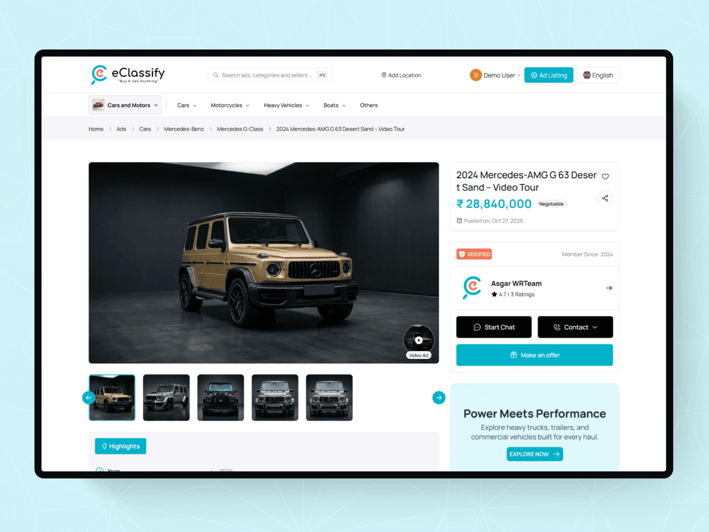 eClassify - Cars and Motors modules only for vehicles