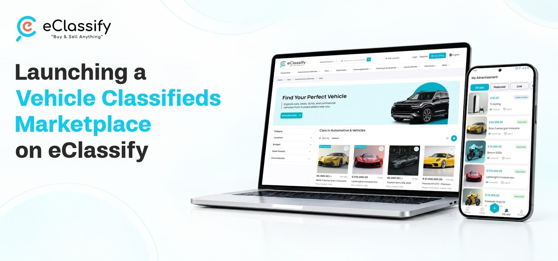 Launching a Vehicle Classifieds Marketplace on eClassify