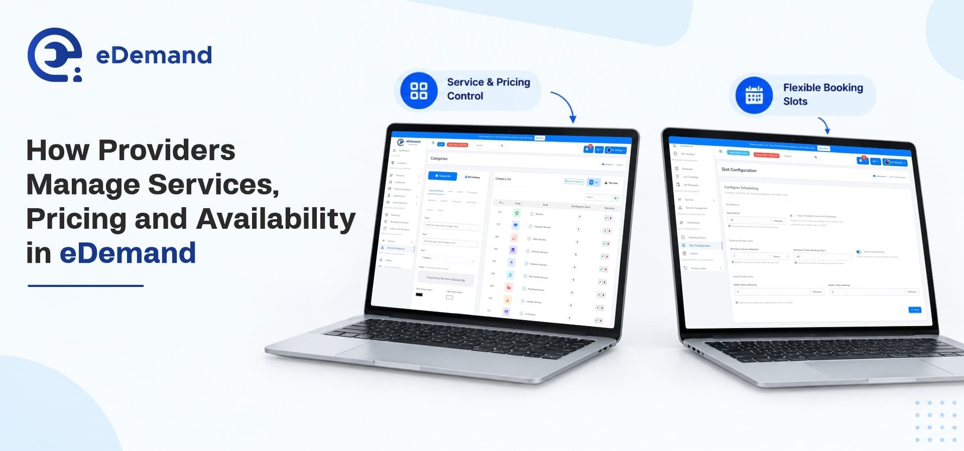 How Providers Manage Services, Pricing and Availability in eDemand
