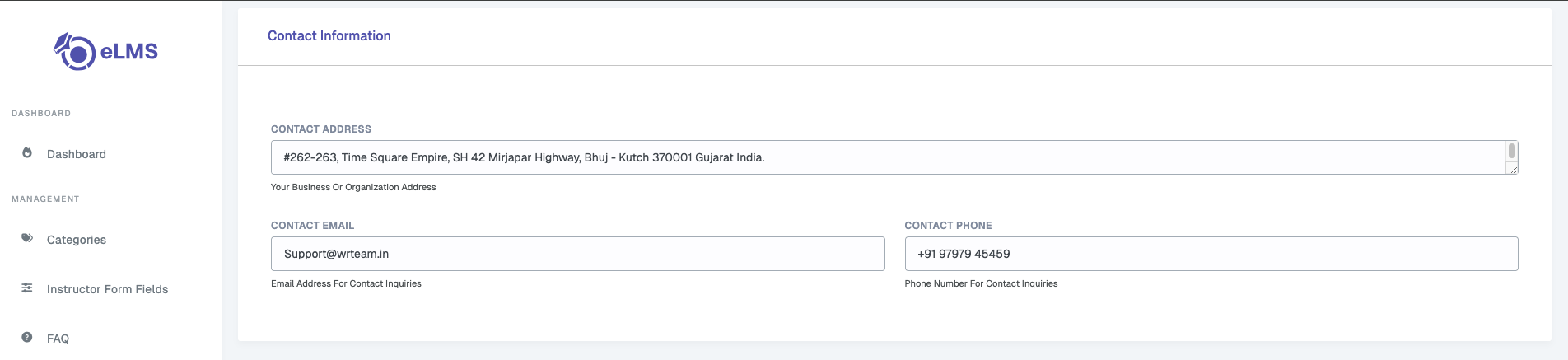 Contact Info