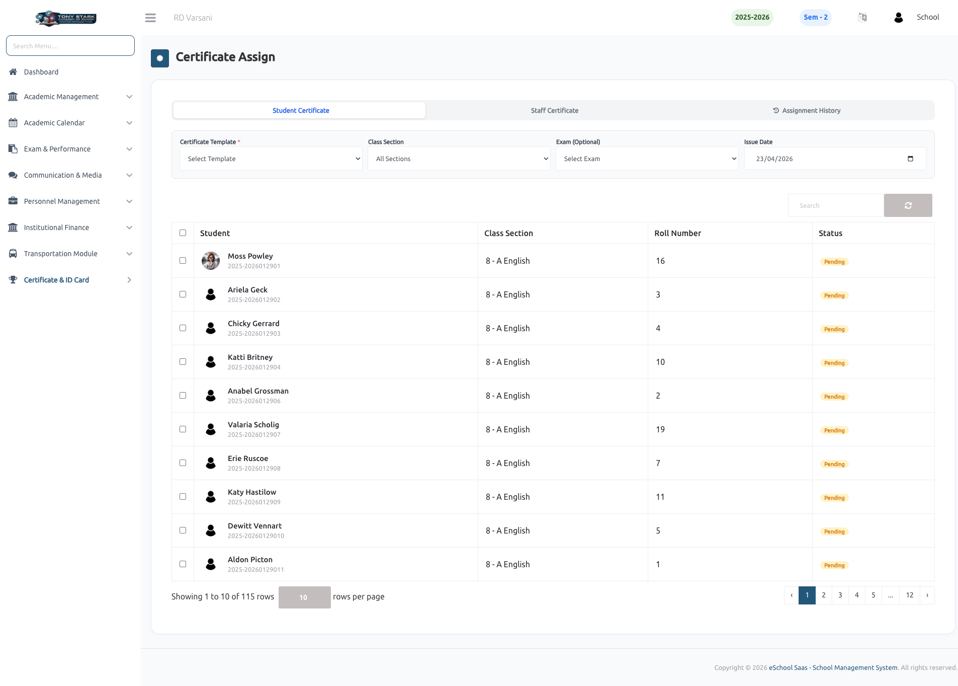 e-School SaaS