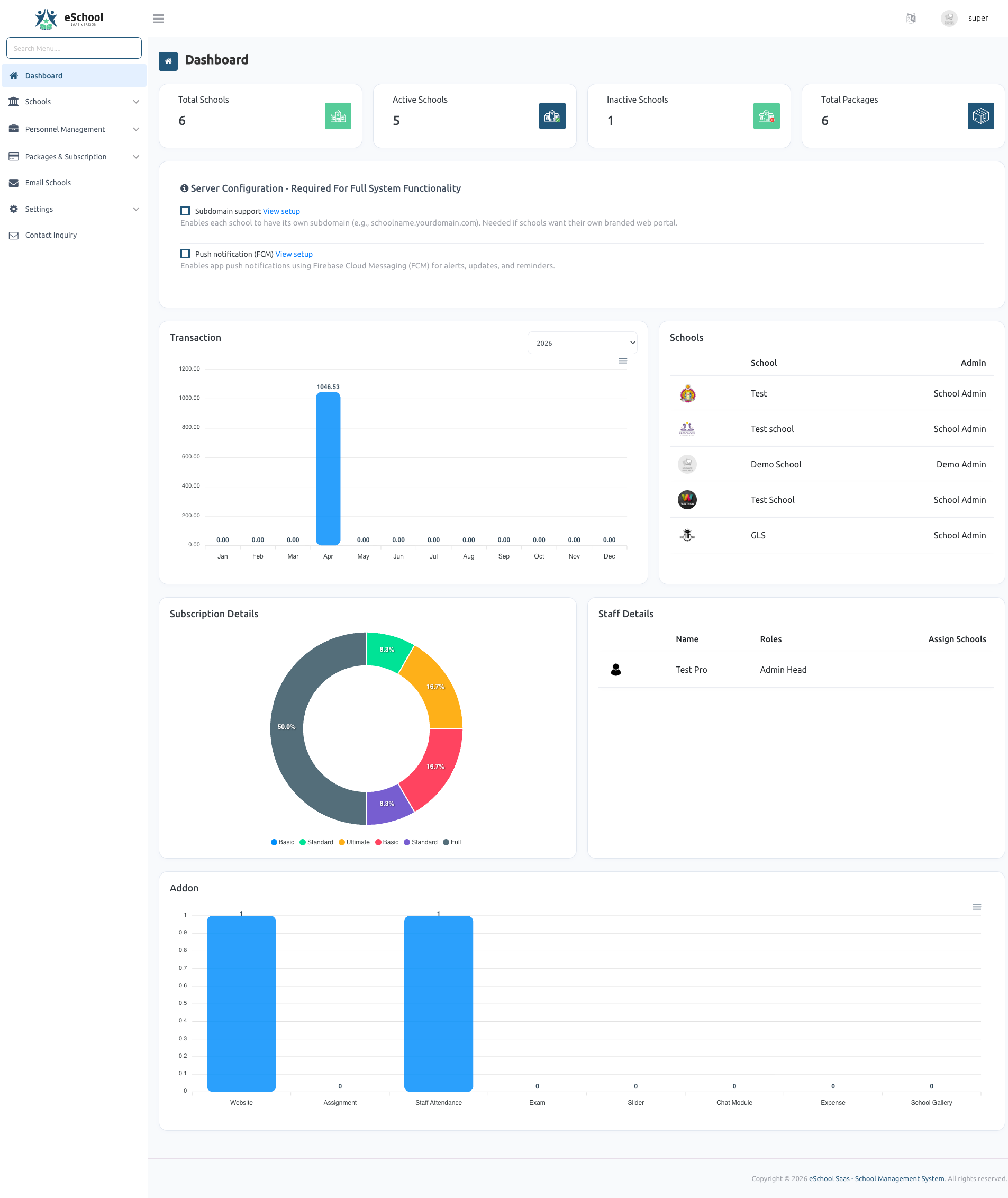 e-School SaaS