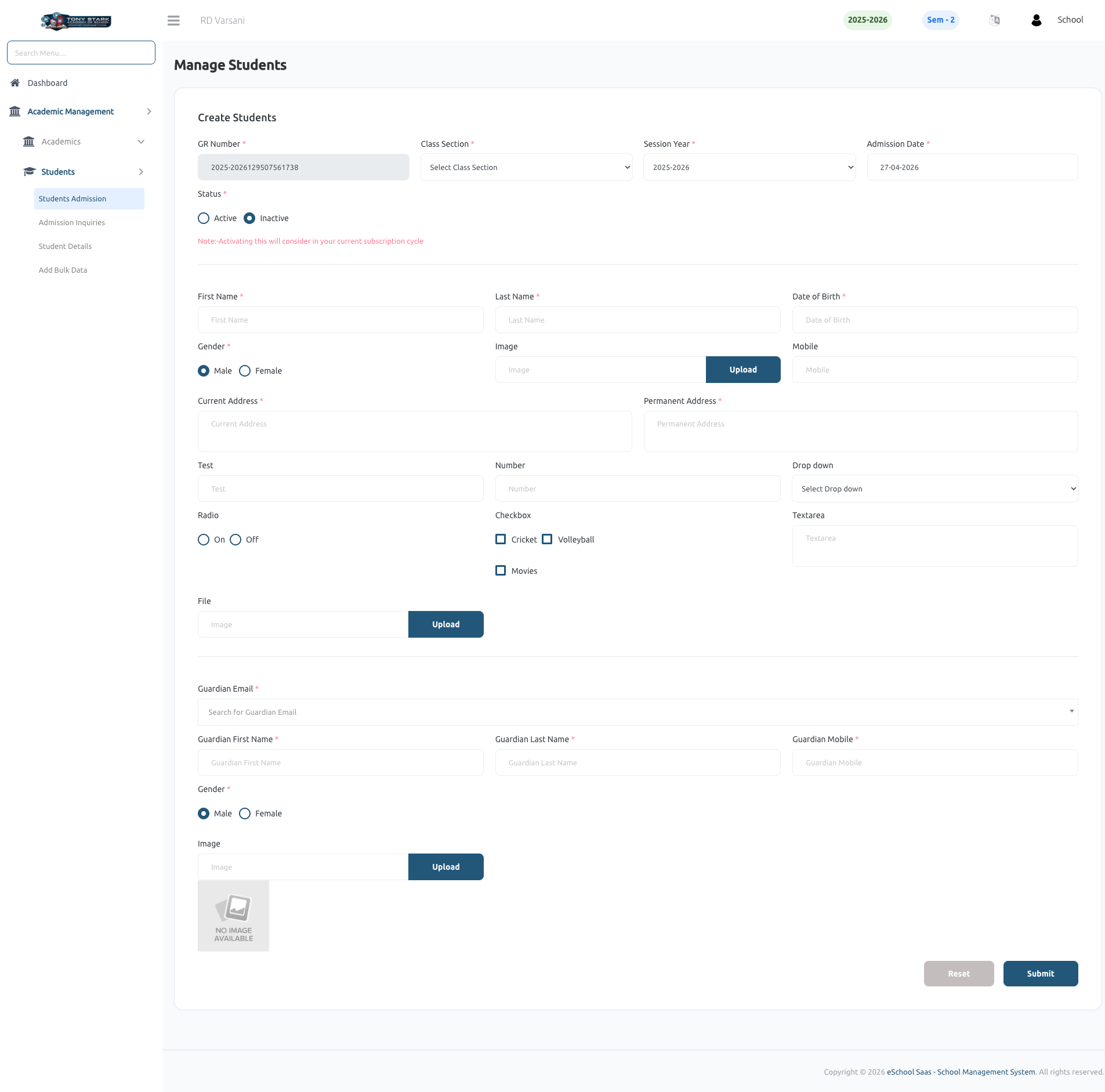 e-School SaaS