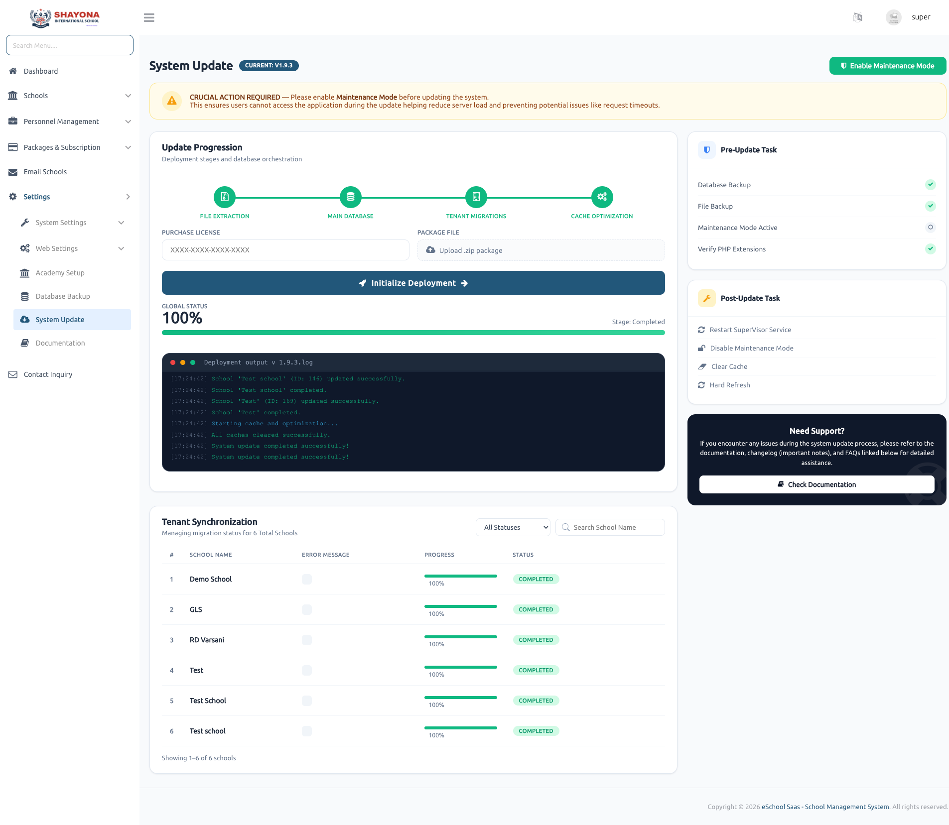 e-School SaaS