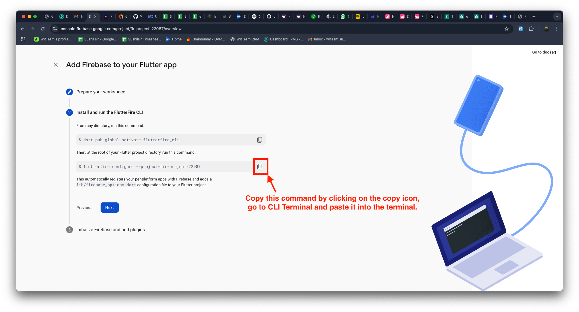 Create Firebase Flutter App 5